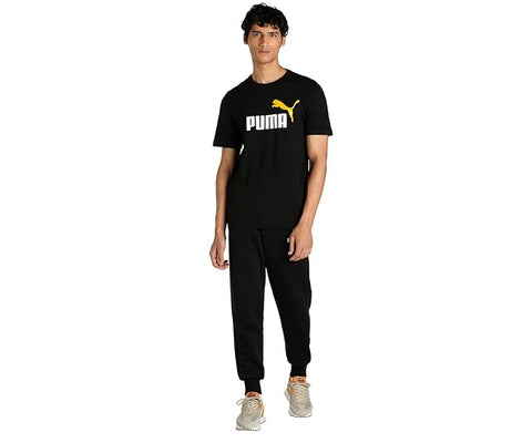 Puma T-Shirt Ess Black/White/Yellow