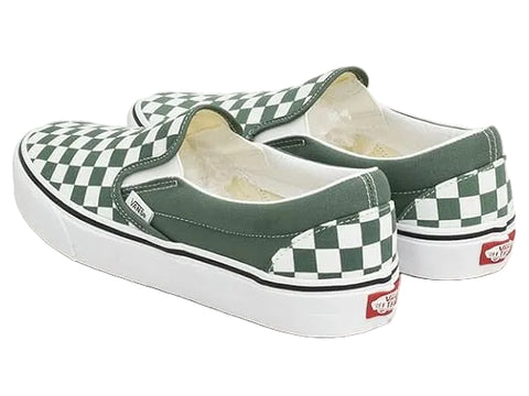 Vans Classic Slip-On Color Theory Checkerboard Green/White