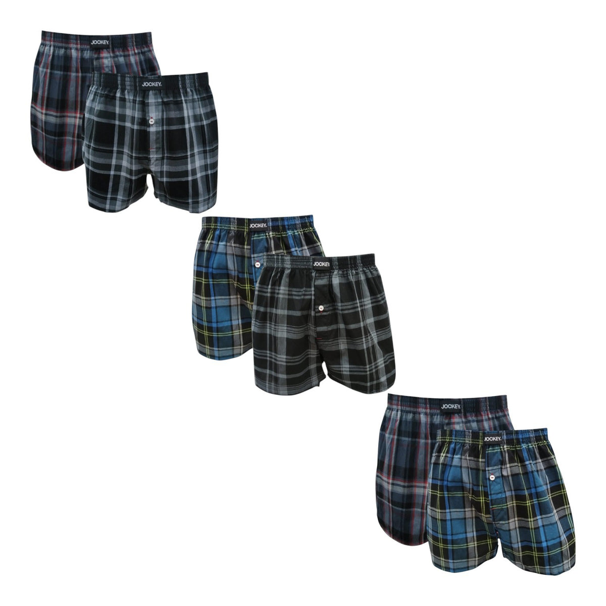 Jockey 2 Pack Woven Boxer