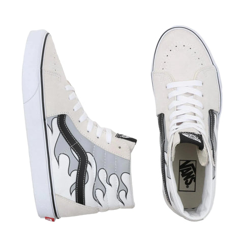 Vans Sk8 Hi Reflective Flame White
