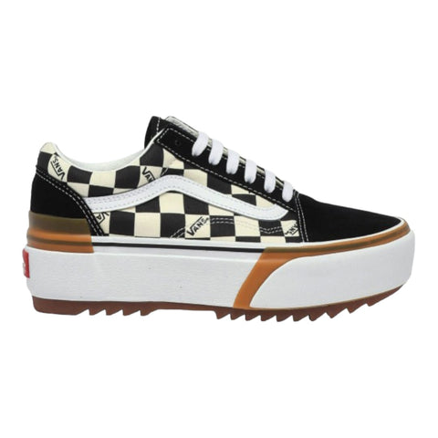Vans Old Skool Stacked Platform Checkerboard Black/White
