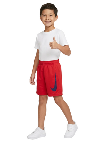 Nike Boys Shorts Swoosh Red