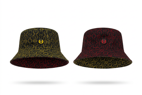 Rossimoda Reversible Bucket Hat Wreath Black