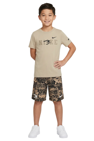 Nike Kids Shorts Set Graffiti Woodmark Hemp Khaki