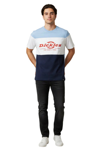 Dickies Crew Cut And Sew White/Navy/Sky