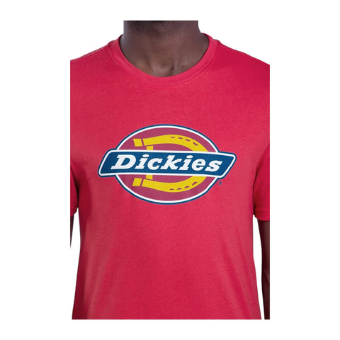 Dickies Men’s Horseshoe Logo T-Shirt – Red | Short Sleeve Workwear Tee