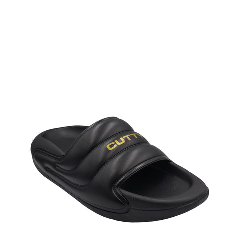 Cutty Elvis Puffed Slide Sandals – Stealth Black