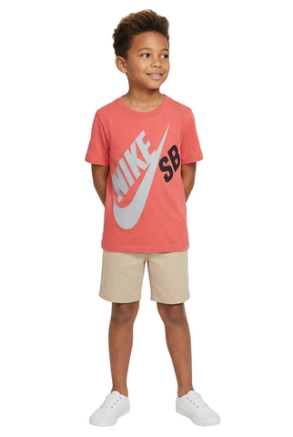 Nike Kids T-Shirt Sb Logo Crimson