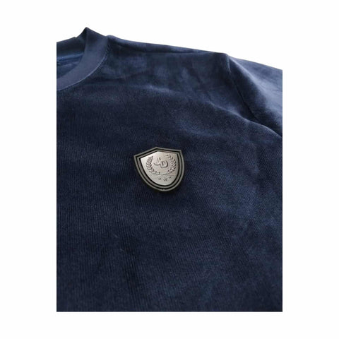 Jonathan D Sweat Top Marti Velour Navy
