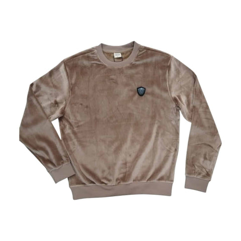 Jonathan D Sweat Top Velour Taupe