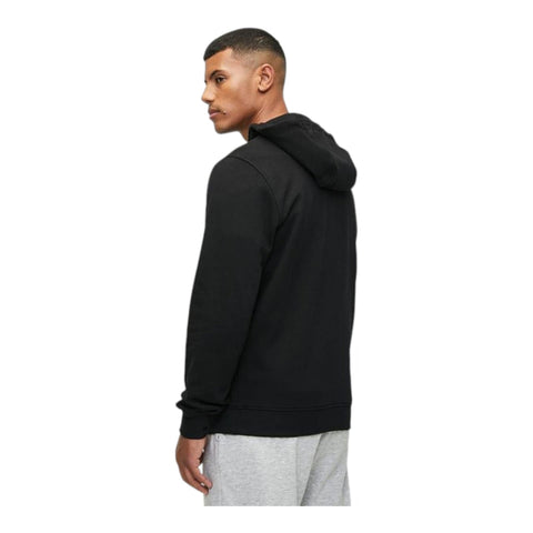 Polo Sweater Sport Hooded Zip Black