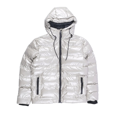 Cutty Heavyweight Padded Puffer Jacket – Metallic Silver