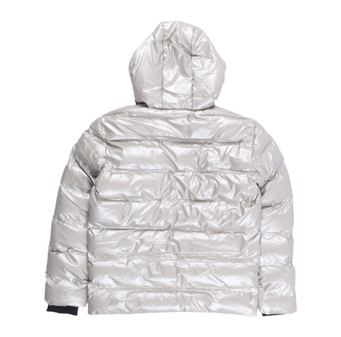 Cutty Heavyweight Padded Puffer Jacket – Metallic Silver