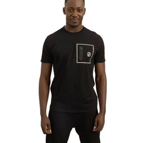 Polo T-Shirt Zip Pocket Black