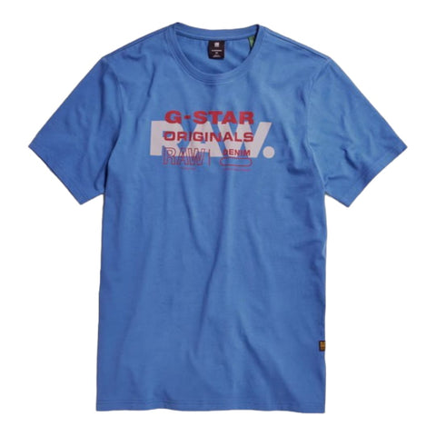 G Star Crew Originals Slim Retro Blue