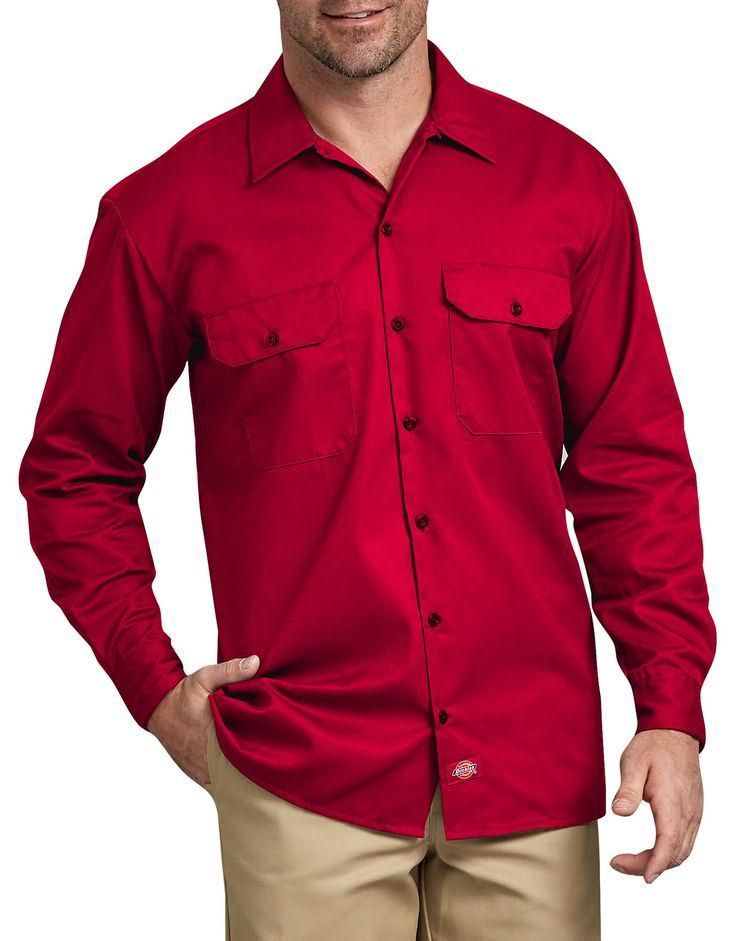 Dickies Shirt 847 Long Sleeve Red