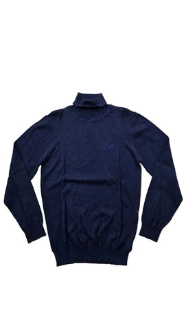 Brentwood Poloneck Brent Blue Melange