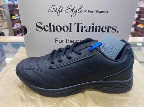 Hush Puppie Lace-Up Ace Trainer Black