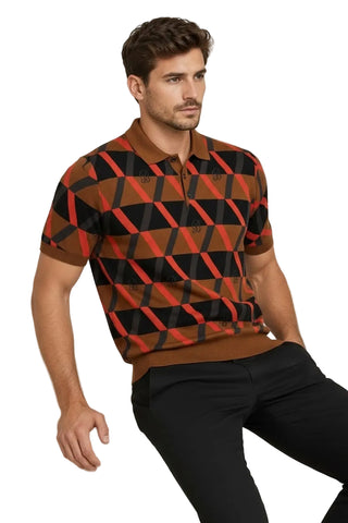 Brentwood Golfer Knitted Jack Rust Multi