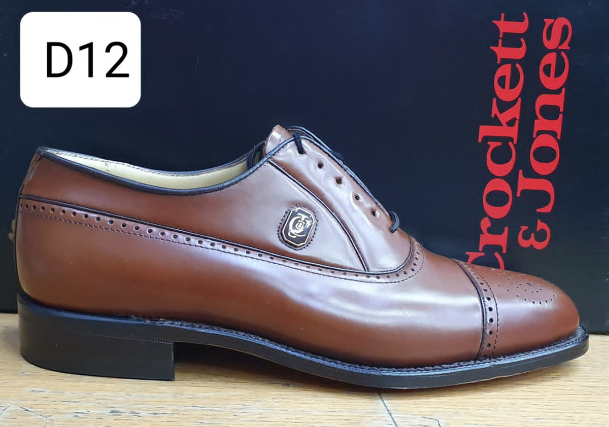 Crockett & Jones Formal Shoe Semi Brogue Honey Tan