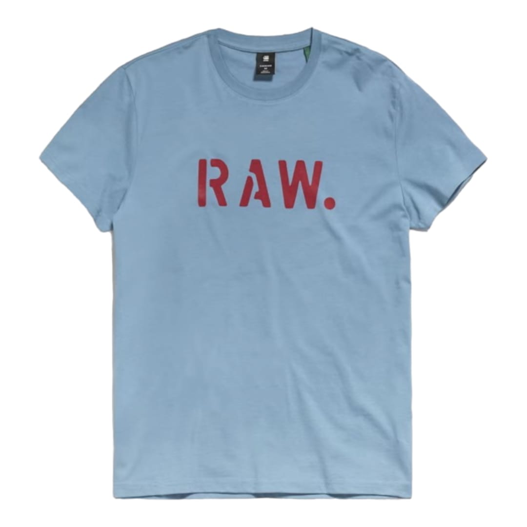 G Star T-Shirt Stencil Azul Blue