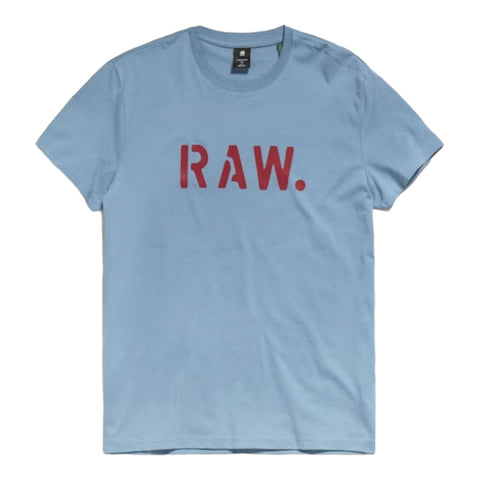 G Star T-Shirt Stencil Azul Blue