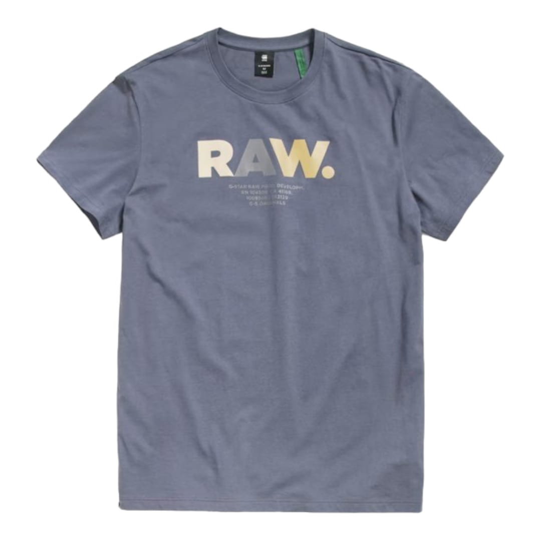 G Star T-Shirt Multi Raw Fantem Blue