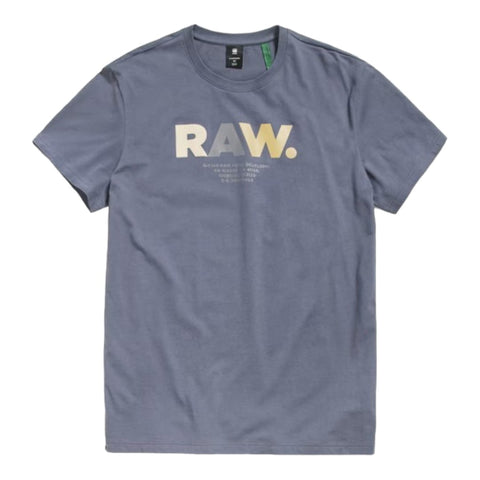 G Star T-Shirt Multi Raw Fantem Blue