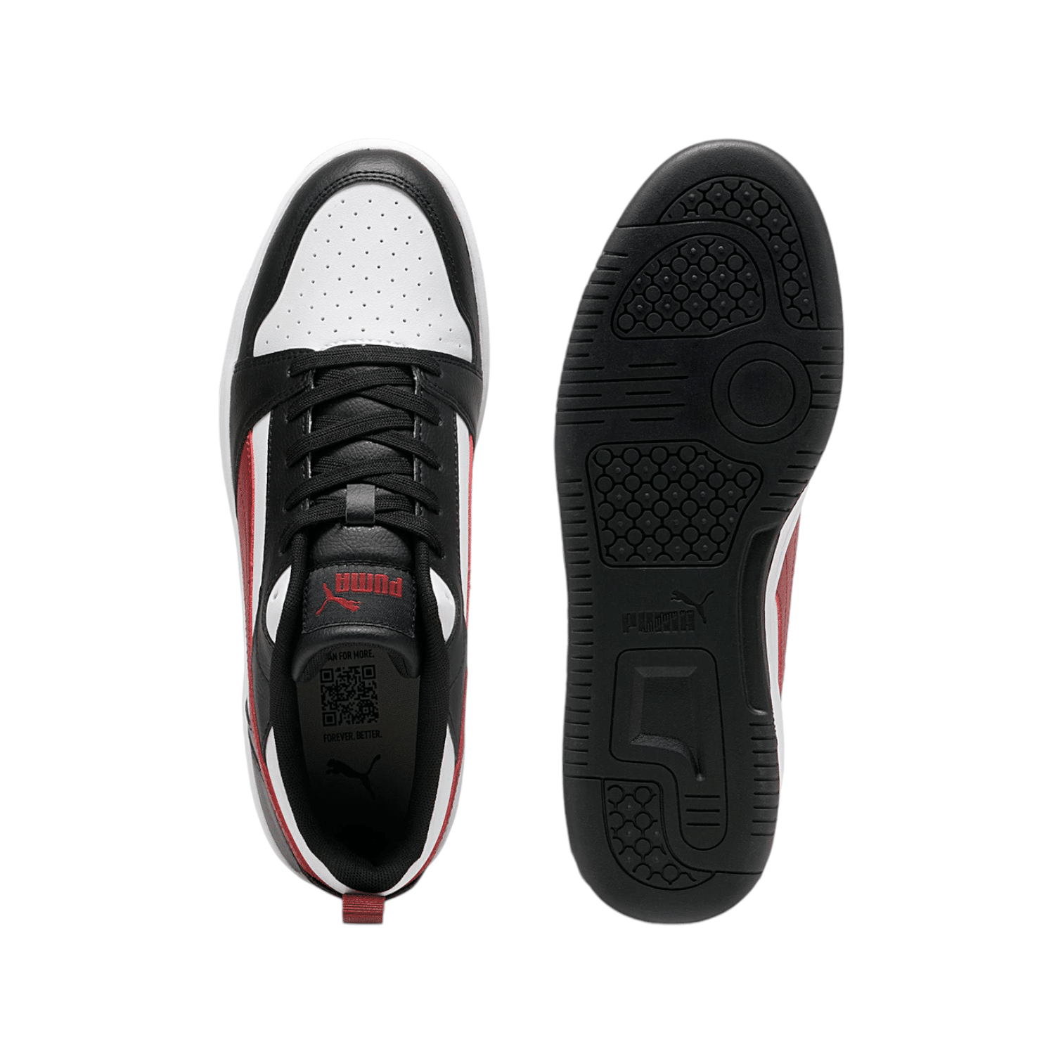 Puma Rebound V6 Low White/Dark Red