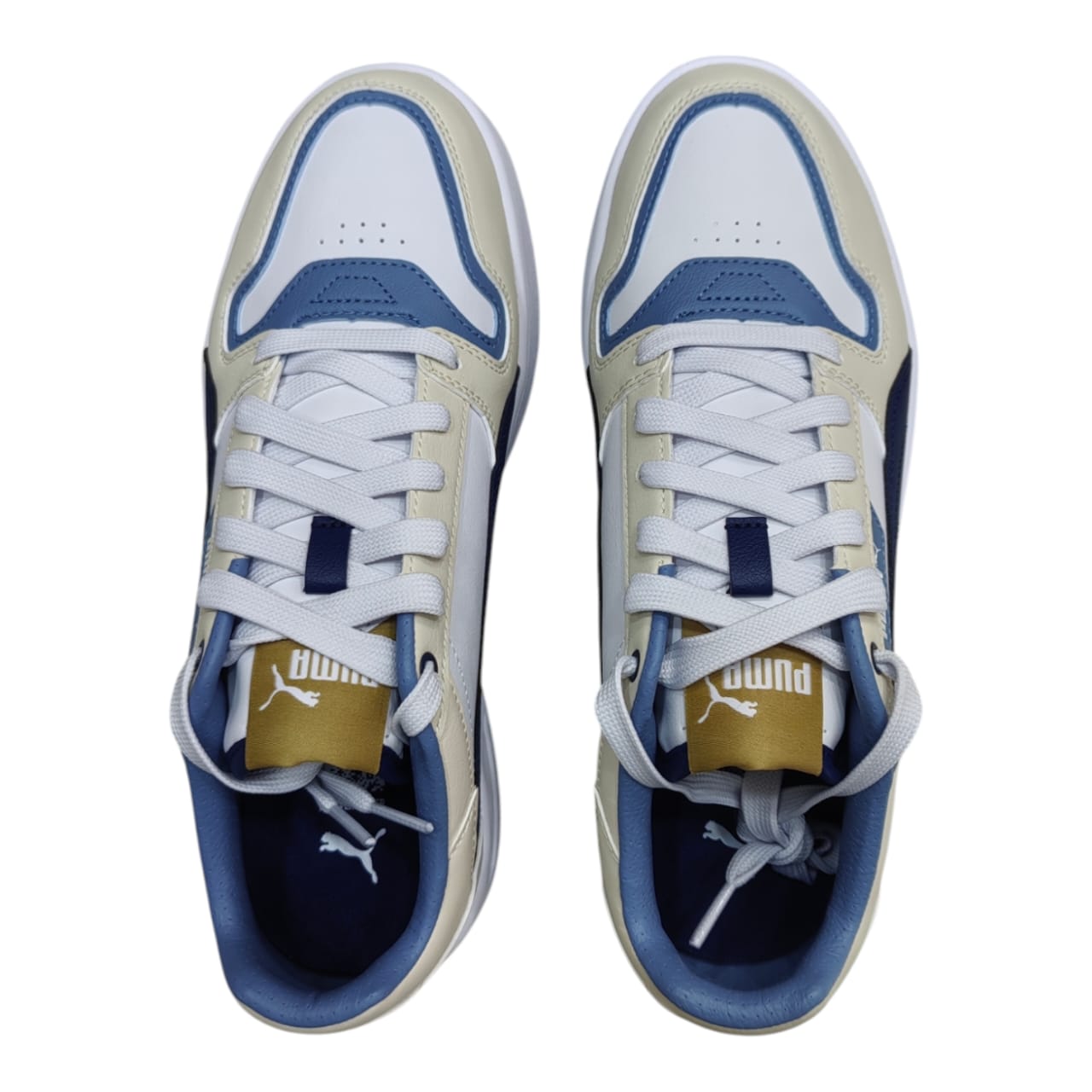 Puma Court Classic Street Unisex Low Top Sneaker - Blue & Alpine Snow