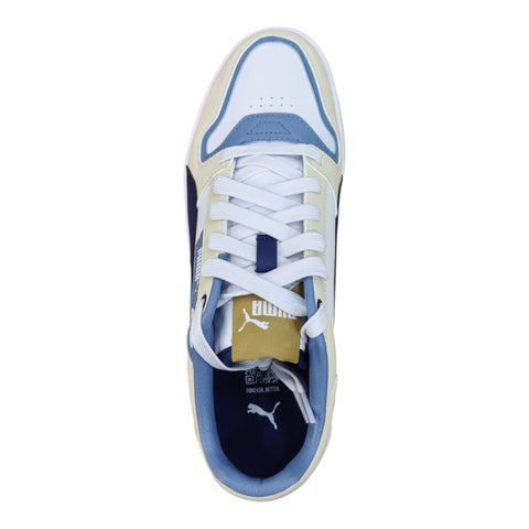 Puma Court Classic Street Unisex Low Top Sneaker - Blue & Alpine Snow