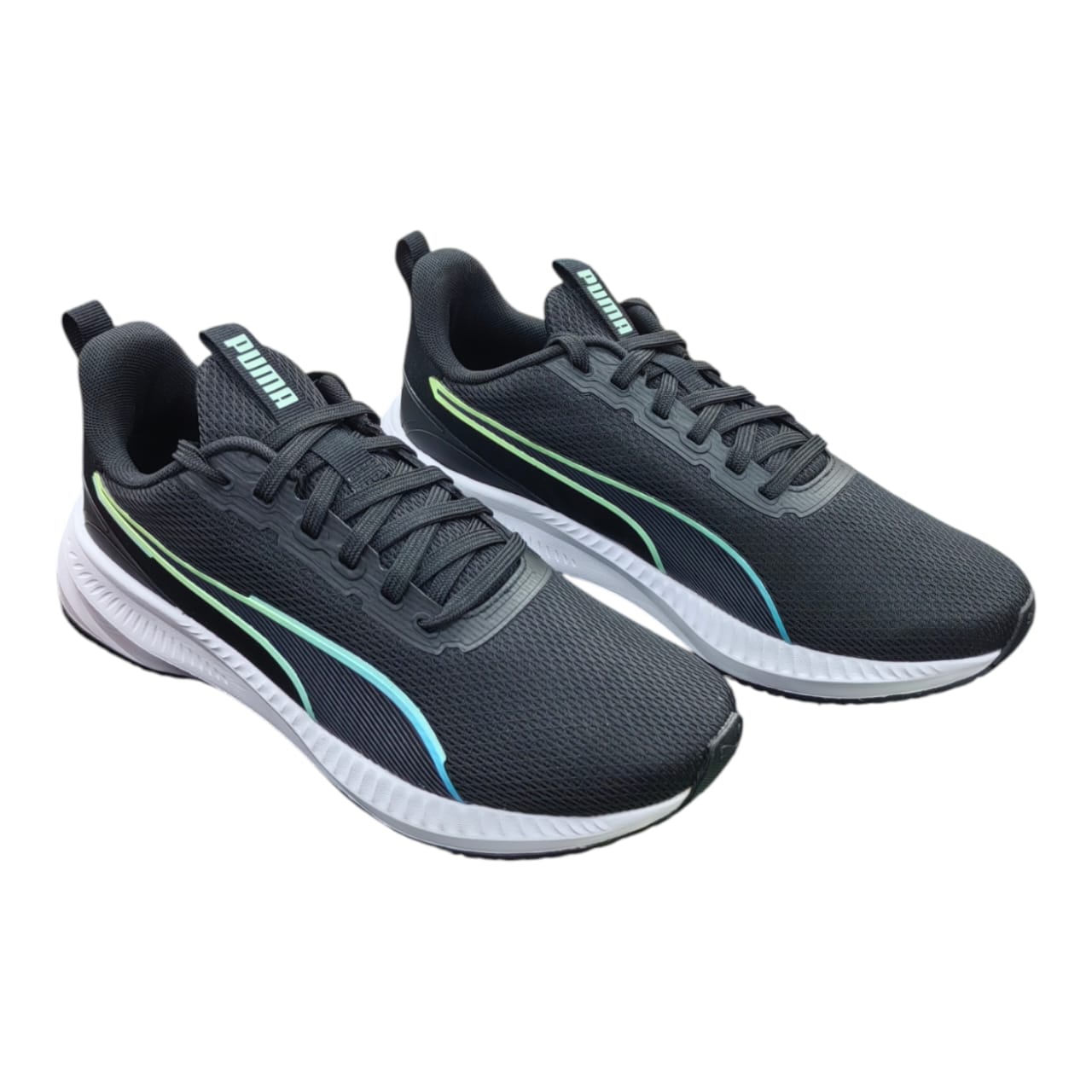 Puma Flyer Lite 3 Unisex Trainer - Black & Fizzy Blue
