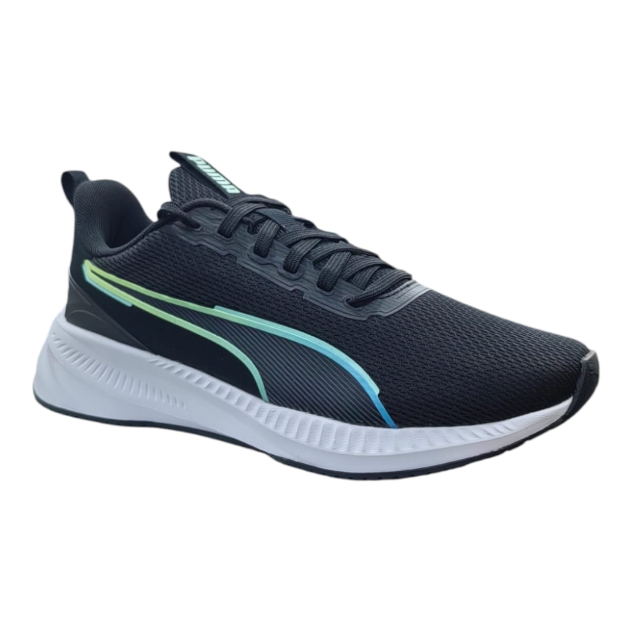 Puma Flyer Lite 3 Unisex Trainer - Black & Fizzy Blue