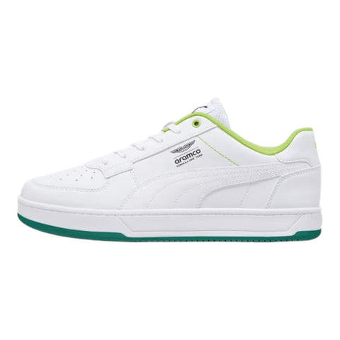 PUMA x ASTON MARTIN ARAMCO-  White & Lime Shimmer | Caven 2.0 Sneakers Unisex