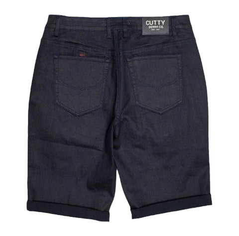 Cutty Shorts Bermuda Affleck Cargo Dark Ink Denim