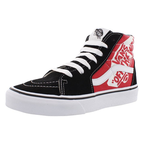 Vans Kids Sk8-Hi Otw Quarter Black And Red
