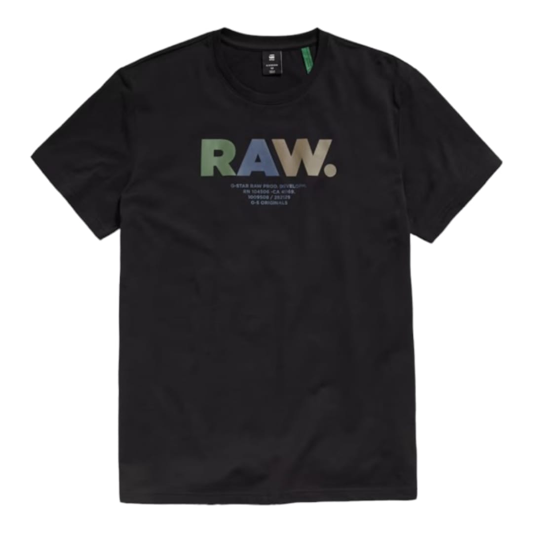 G Star T-Shirt Raw Multi Black