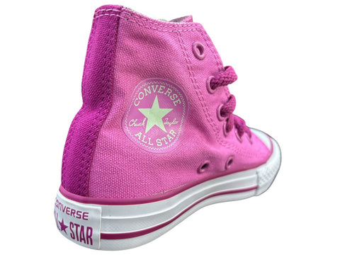 Converse School Kids Chuck Taylor All Star Hi Side Zip Dahlia Pink