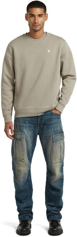 G Star Sweater Premium Core Elephant Skin Grey