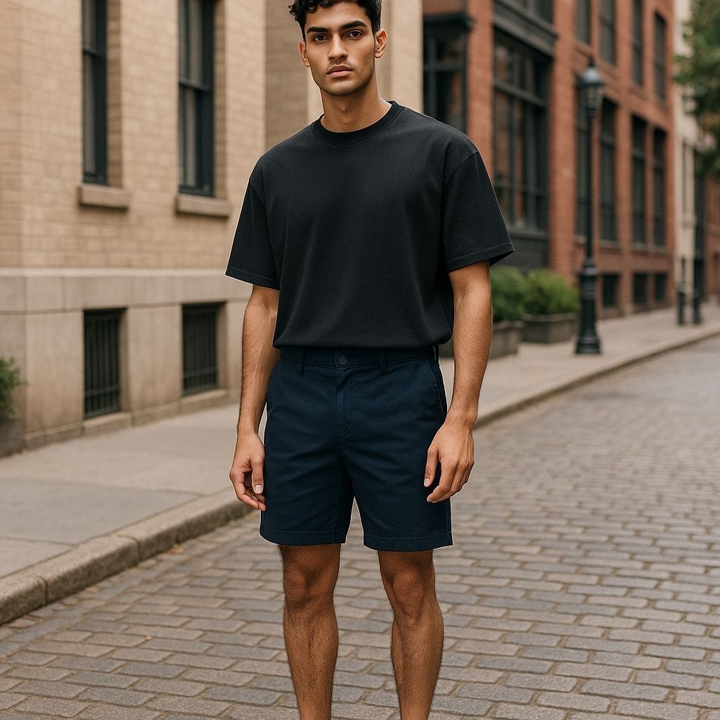 Jonathan D Marcello Above Knee Bermuda - Navy