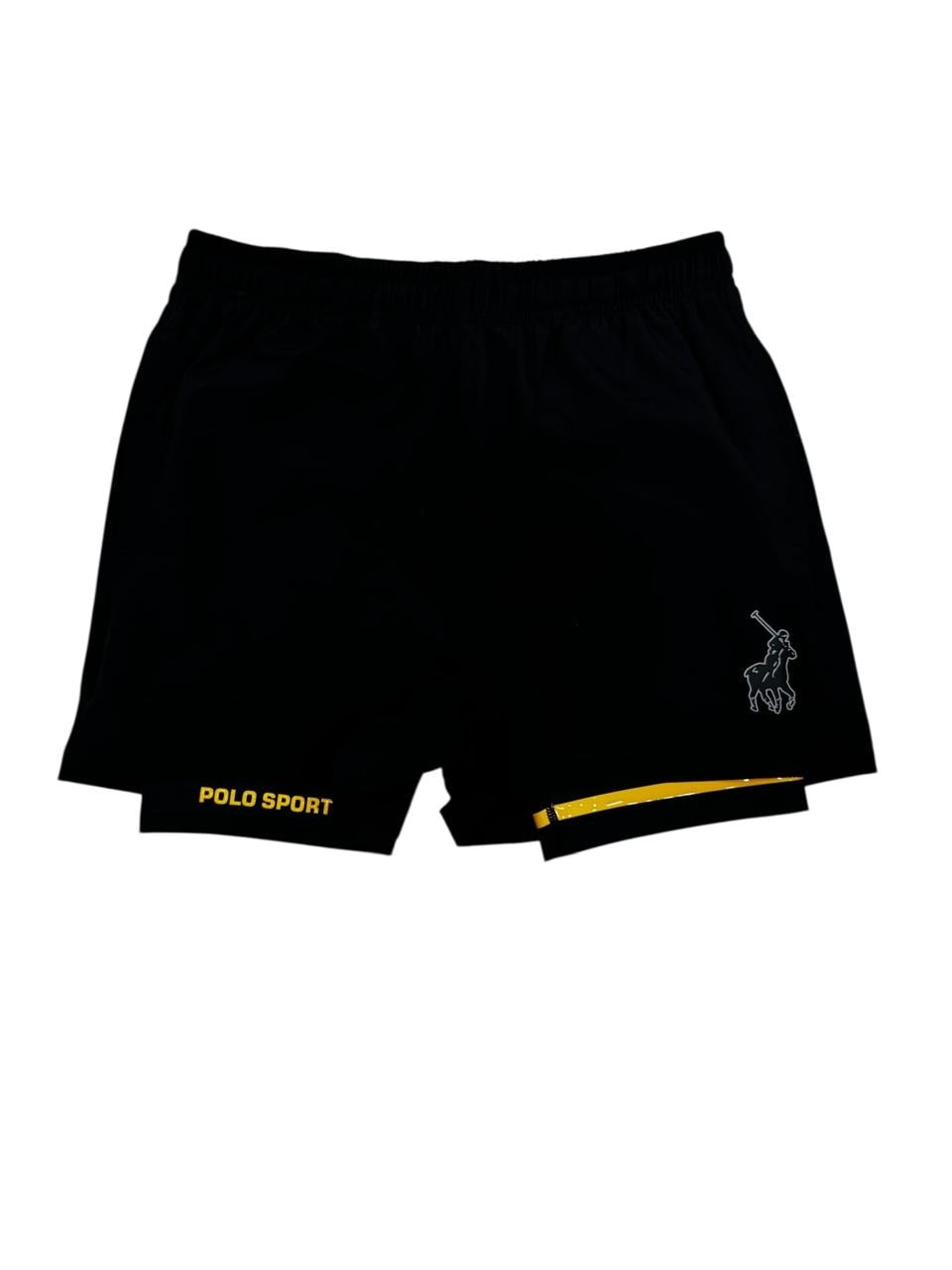 Polo Shorts Sport Running Black