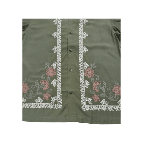 Jonathan D Shirt GIU Embroidered Olive