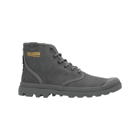 Palladium Pampa Hi Coated French Metal Grey