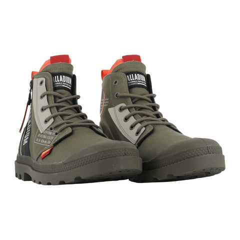 Palladium Pampa Hi Dare Zip – Olive | Canvas Boots with Zipper