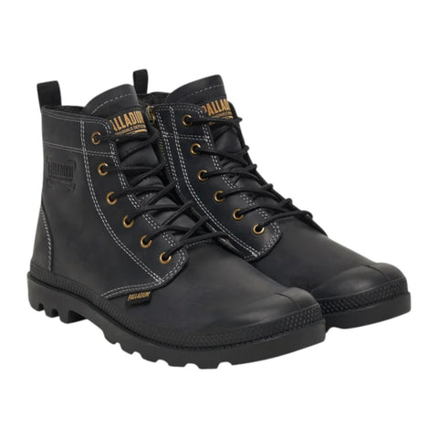 Palladium Pampa Zip LTH Legacy – Black | Leather Boots with Zipper