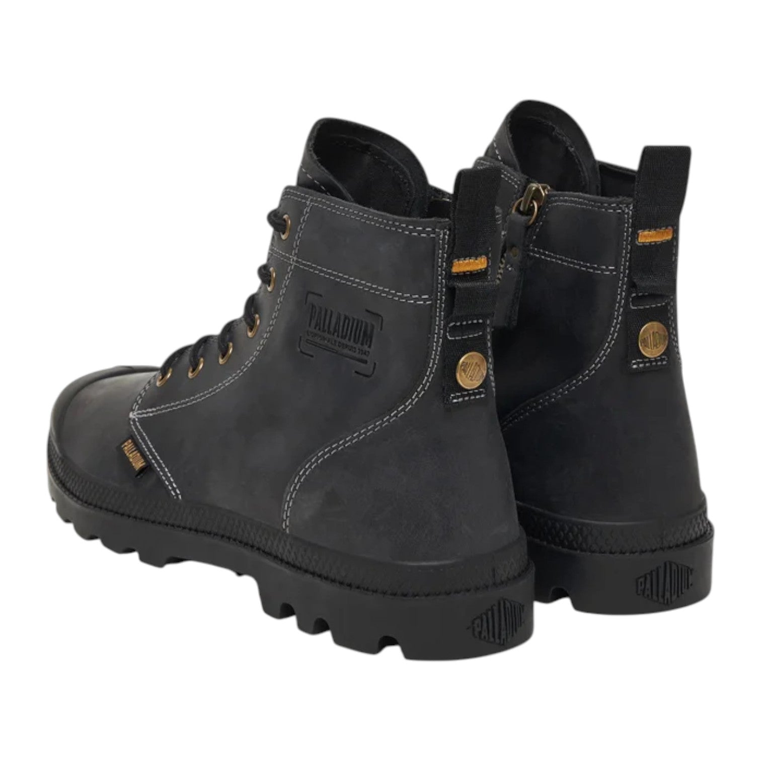 Palladium Pampa Zip LTH Legacy – Black | Leather Boots with Zipper
