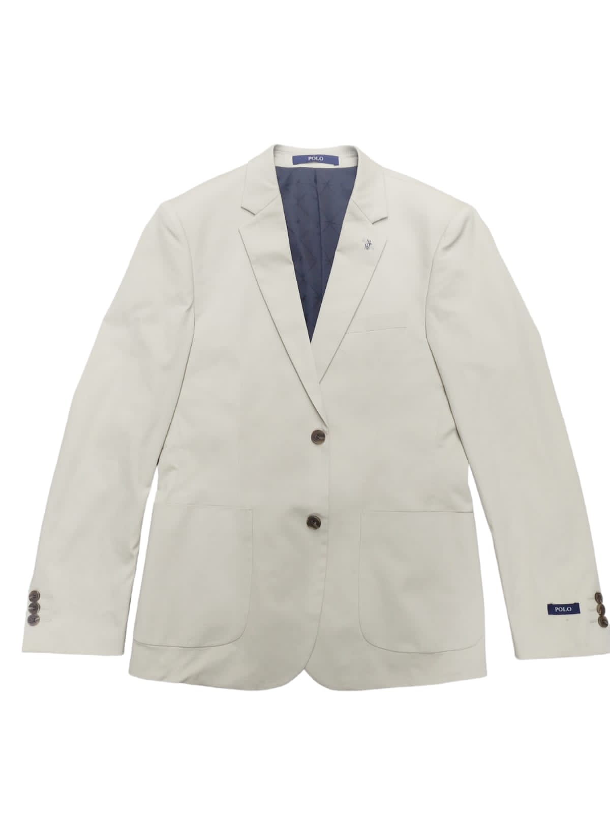 Polo Mens Stretch Slim Fit Blazer Khaki
