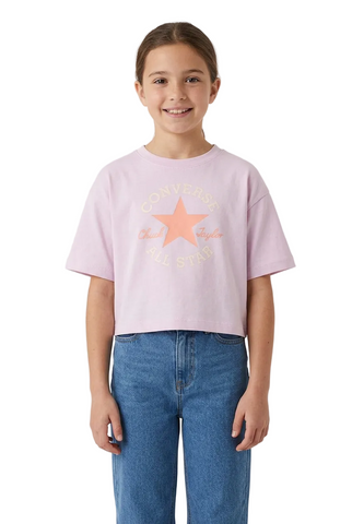 Converse Crop T-Shirt Dissected Summit Pink