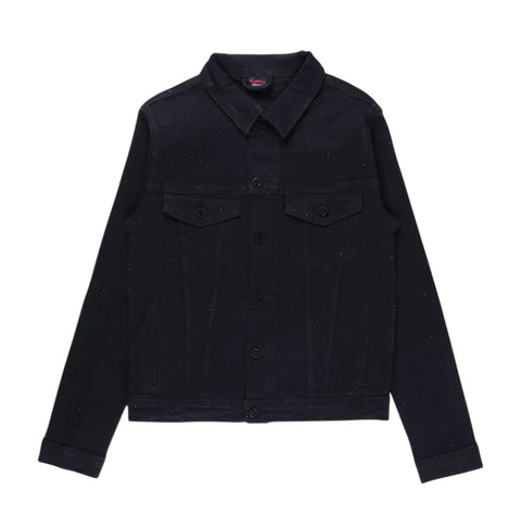 Cutty  Denim Trucker Jacket – Midnight Black