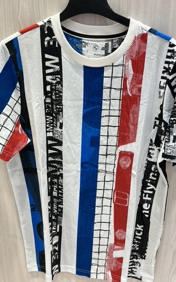 Puma T-Shirt Mms Stripe Multi White